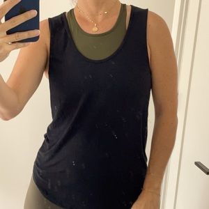 Madewell black tank size M